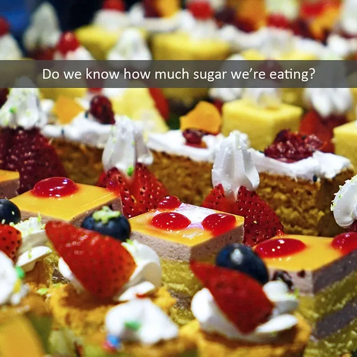 sugar with colorful cookies